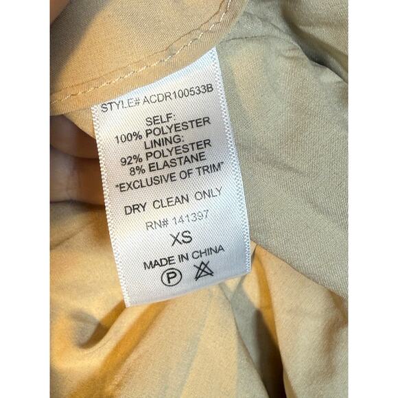 ASTR The Label Orange Yellow Floral Ruched Mini Dress XS - Picture 4 of 6